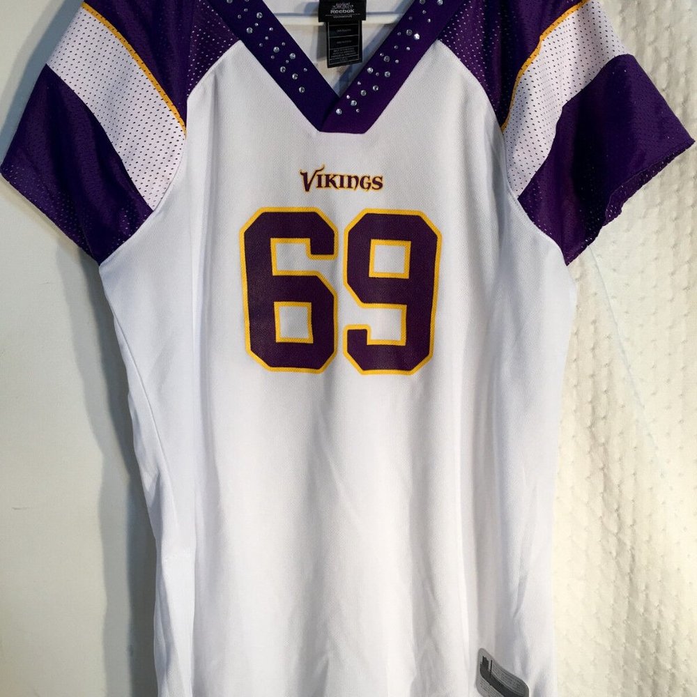 Reebok MINNESOTA VIKINGS JARED ALLEN Women's Field Flirt JERSEY Sz S or M New - Picture 4 of 4